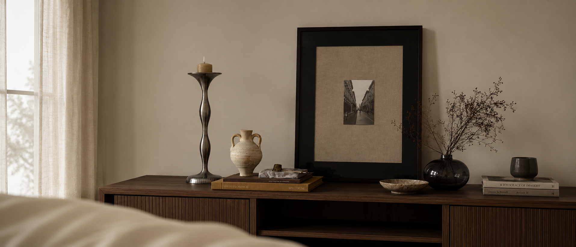 Considered interior details and decorative objects