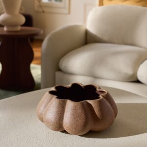 Sculptural Scalloped Bowl - SandDune