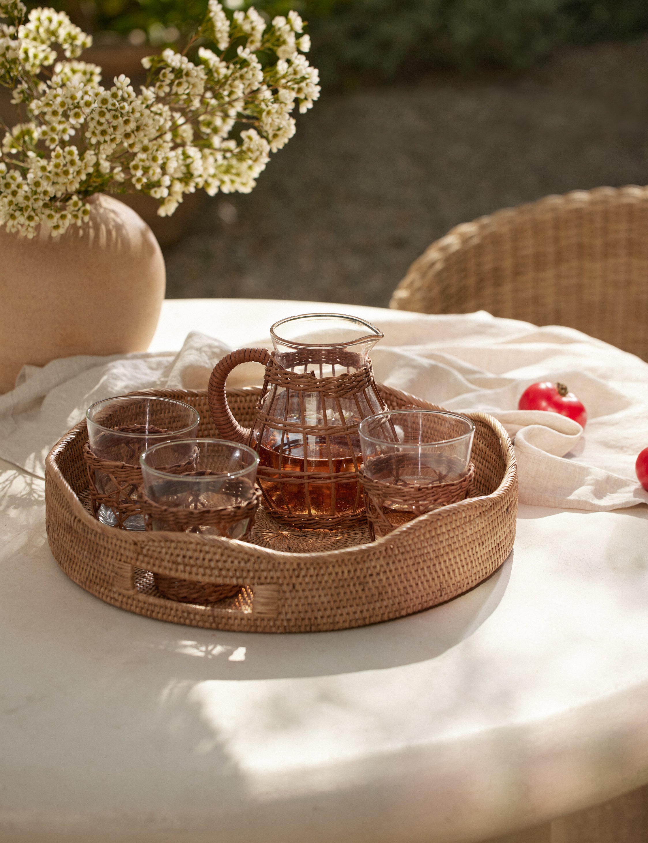 Considered decorative objects styled in a calm interior
