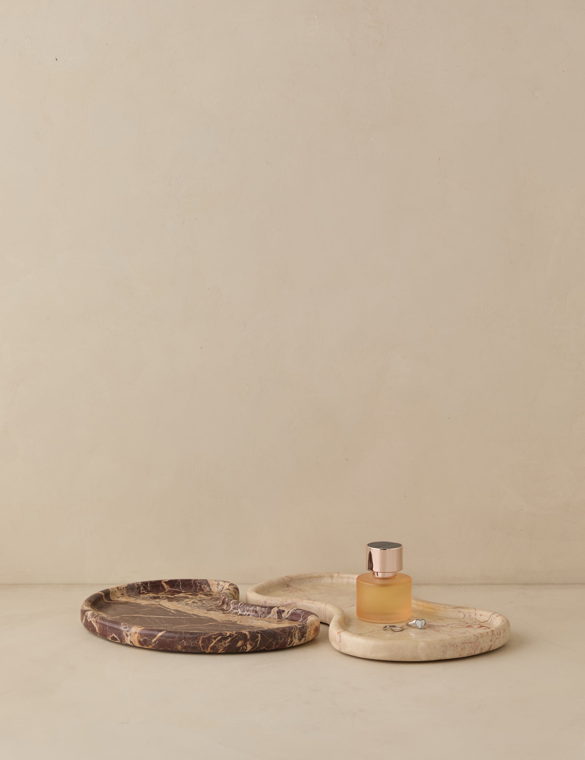 Organic Marble Trays (Set of 2) - Pink - Image 2