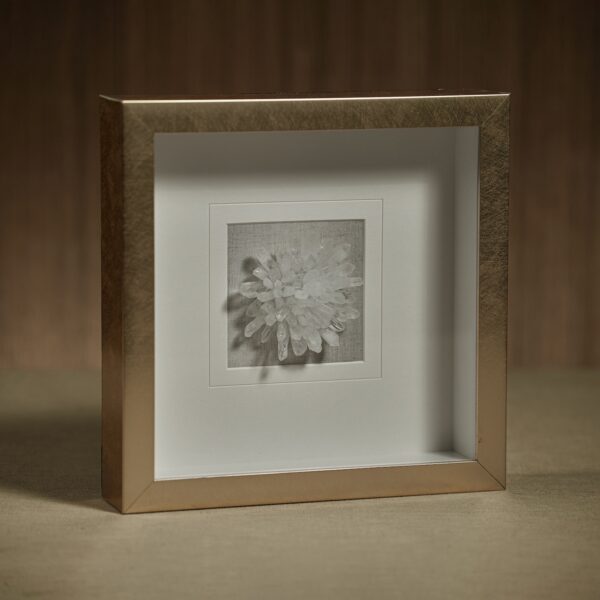 Gold Framed Clear Crystal Wall Art